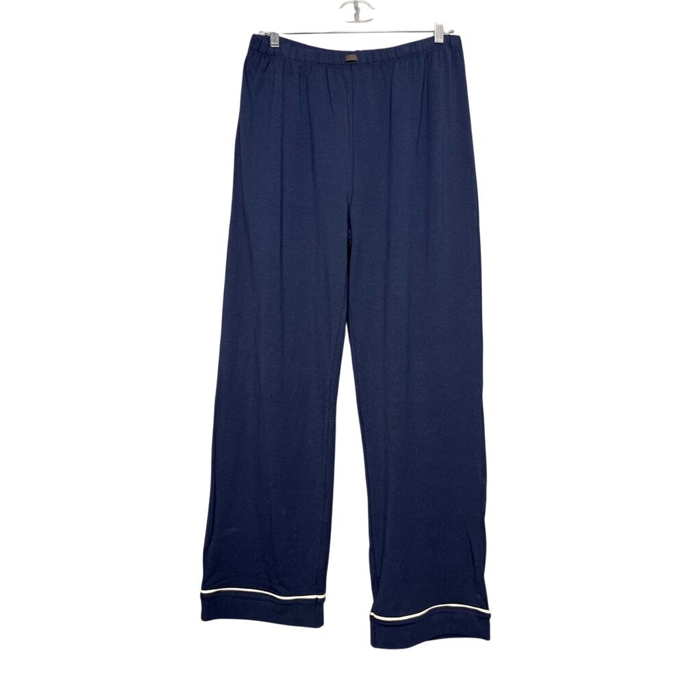 Lunya Good In Bed Organic Pima Cotton Pajama Pants Navy Blue Women’s Size M